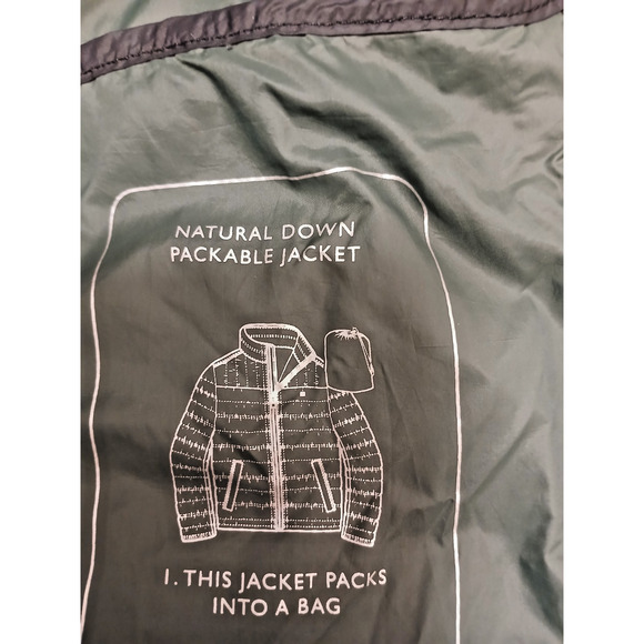 Tommy Hilfiger DUCK DOWN Packable Puffer Jacket Mens Sz XL Black Light Travel - Picture 11 of 16